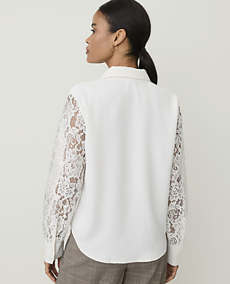 Lace Sleeve Shirt