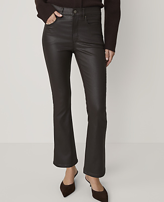 The Cropped Boot Jean in Coated Denim