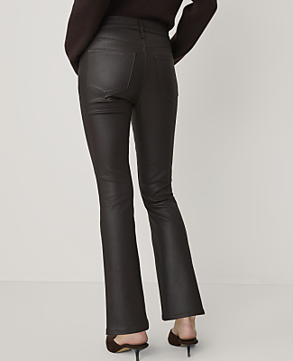 The Cropped Boot Jean in Coated Denim