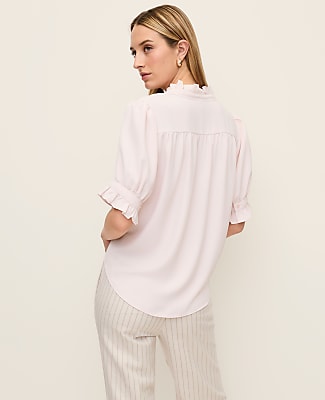 Ruffle Collar Shirt