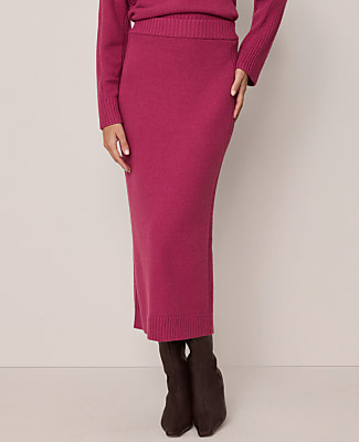 Weekend Ribbed Sweater Skirt