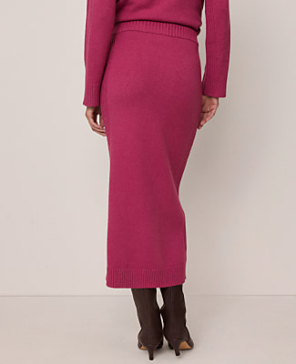 Weekend Ribbed Sweater Skirt