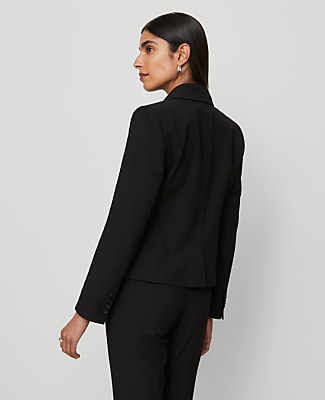 The Petite Shorter Two Button Blazer in Bi-Stretch