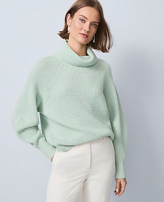 Ribbed Turtleneck Sweater