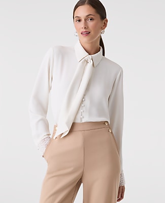 Modern Tie Neck Blouse