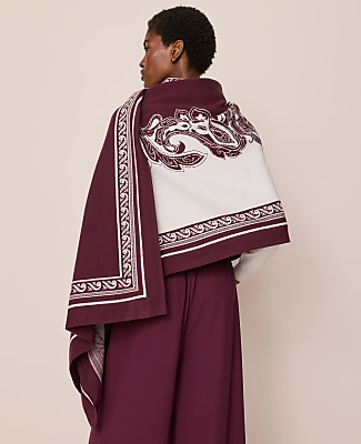 Paisley Wrap Poncho