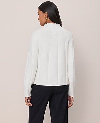 Petite Contrast Stitch Turtleneck Sweater