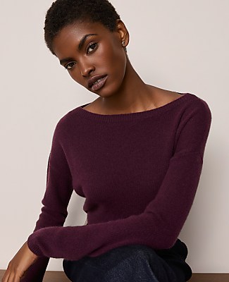 Petite Cashmere Boatneck Sweater