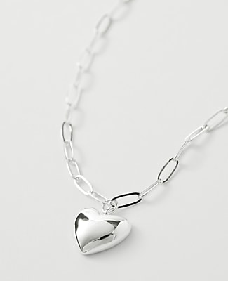 Metal Heart Pendant Necklace