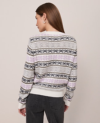 Petite Weekend Relaxed Fair Isle Sweater