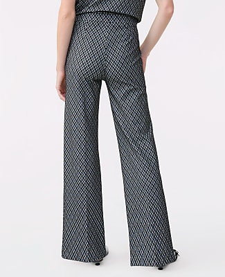 The Side Zip Wide-Leg Pant in Ponte