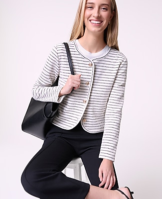 Weekend Striped Knit Jacket