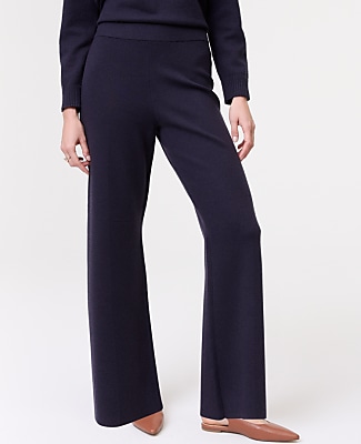 Weekend Easy Fit Wide-Leg Sweater Pant