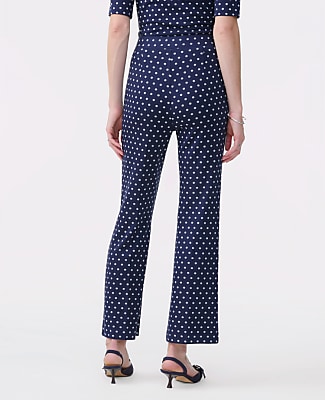 The Dotted Knit Ankle Pant