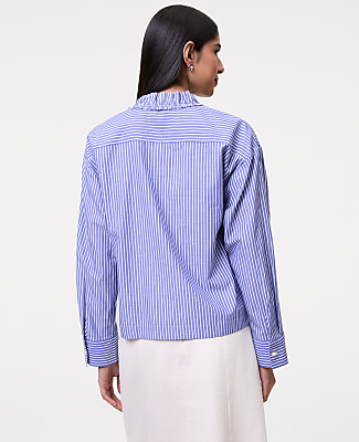 Striped Ruffle Shirt