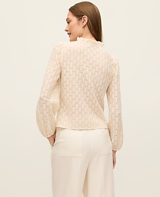 Ruffle Collar Top