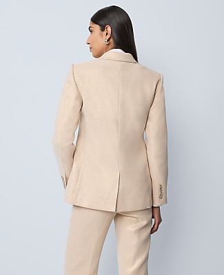 The Petite Greenwich Blazer in Metallic Jacquard