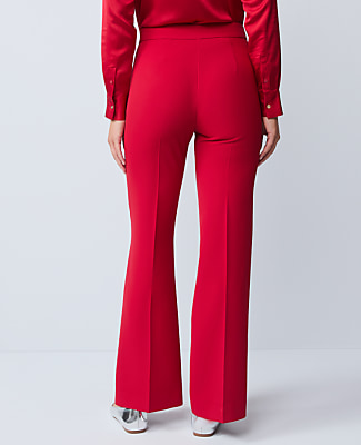 The Flare Trouser in Fluid Crepe — Curvy Fit