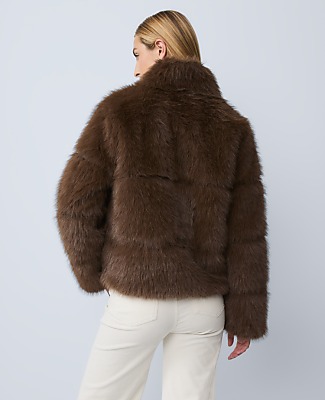 Petite Weekend Faux Fur Short Jacket