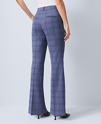 The Petite Flare Trouser in Plaid