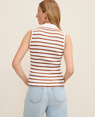 Weekend Striped Sweater Vest