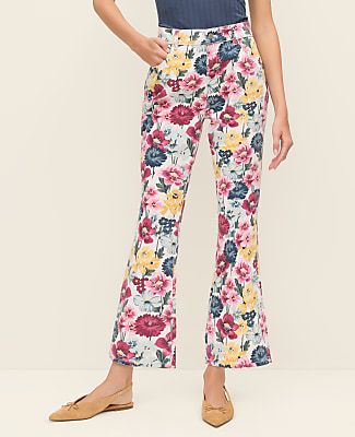 The Weekend Floral Cropped Boot Jean
