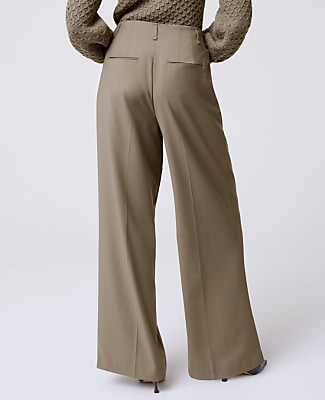 The Petite Pleated Wide-Leg Pant
