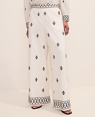 The Embroidered Easy Palazzo Pant