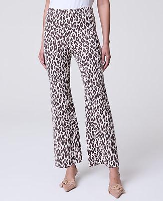 Petite Animal Print Sweater Pant