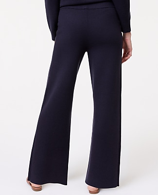 Petite Weekend Easy Fit Wide-Leg Sweater Pant