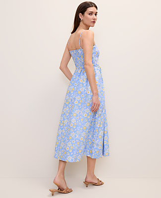 Weekend Floral Smocked Midi Dress