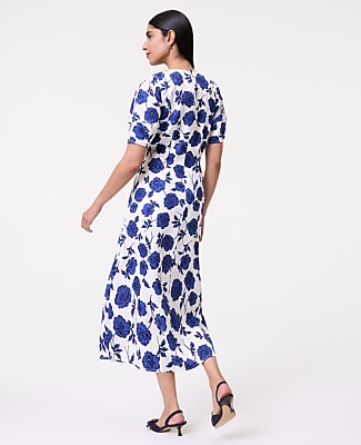 Petite Floral Blend Midi Dress