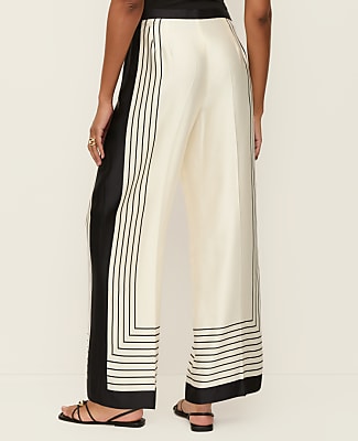 The Pleated Satin Wide-Leg Pant