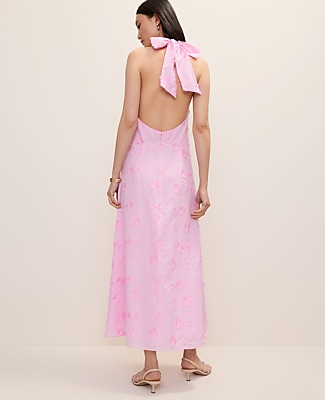 Halter Floral Maxi Dress