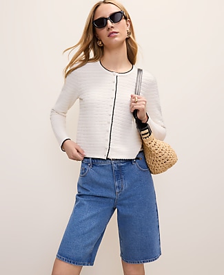 Ann Taylor Textured Stitch Cardigan