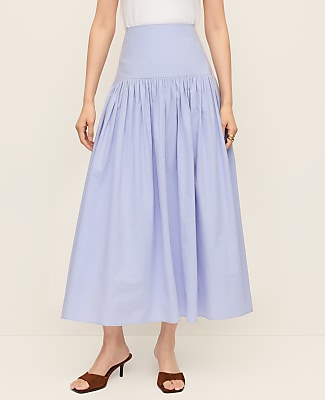Gathered Maxi Skirt