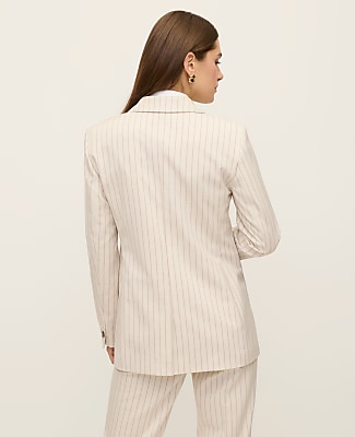 The Petite Crosby Blazer in Pinstripe