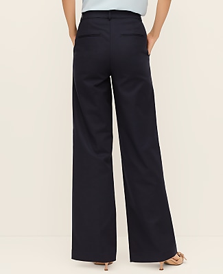 The Petite Wide-Leg Pant in Doubleweave