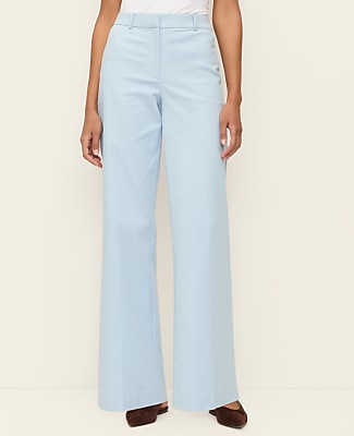 The Petite Wide-Leg Pant in Doubleweave