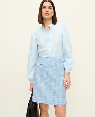 Petite Tweed A-Line Skirt