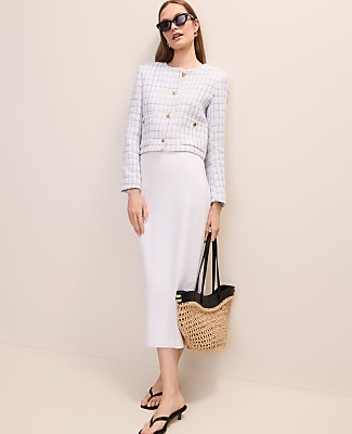 Petite Patch Pocket Jacket in Tweed