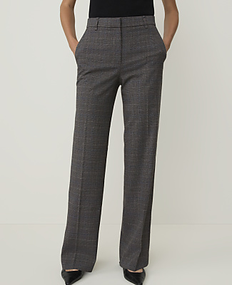 Ann Taylor The Plaid Caroline Pant Dark Women's