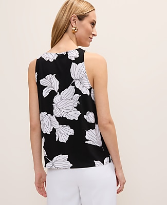 Floral V-Neck Shell
