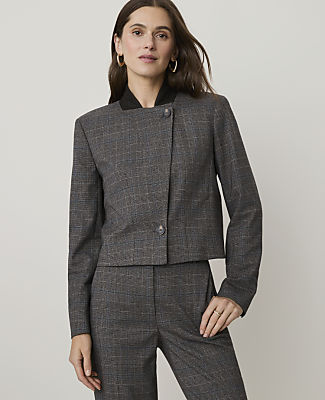 The Plaid Cropped Blazer