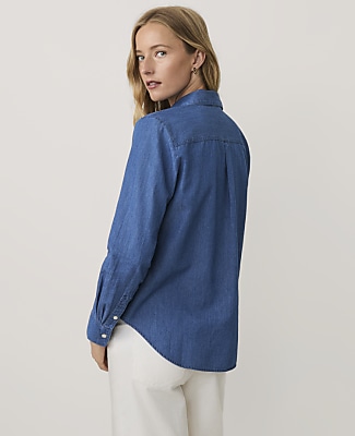 Weekend Relaxed Perfect Shirt in Chambray