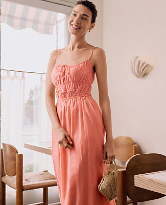 Petite Weekend Gathered Maxi Dress