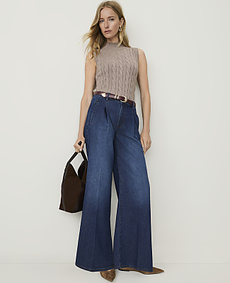 Cable Mock Neck Shell - Soft Mink Melange