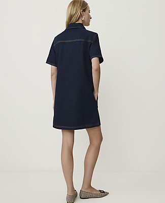 Weekend Denim Collared Mini Dress
