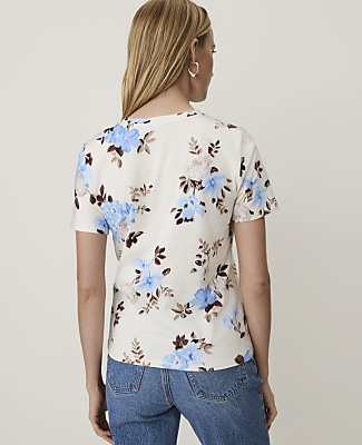 Floral Crew Neck Tee