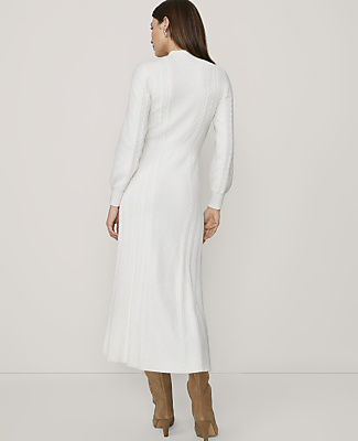 Mixed Stitch Sweater Dress